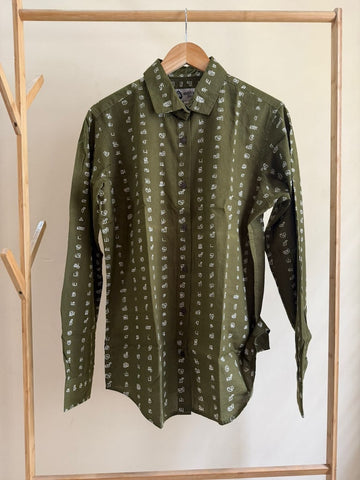 Tamil Alphabet Full Sleeves Classic Shirt for Women