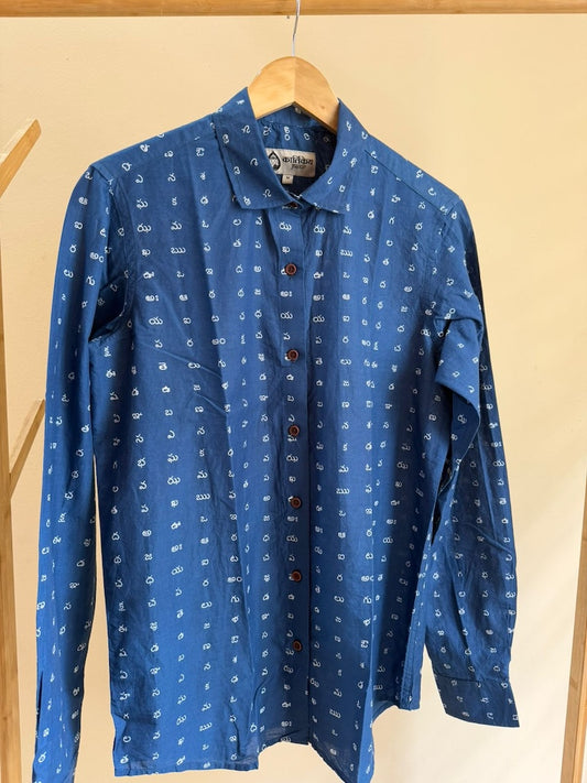 Classic Telugu Alphabet Full Sleeves Shirt for Women