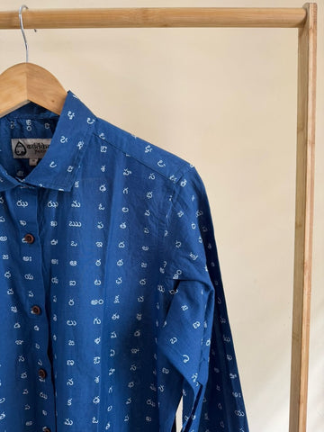 Classic Telugu Alphabet Full Sleeves Shirt for Women