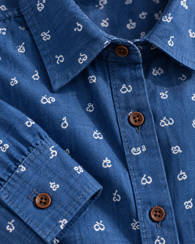 Classic Telugu Alphabet Full Sleeves Shirt for Women