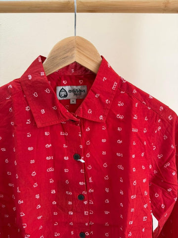 Classic Telugu Alphabet Full Sleeves Shirt for Women