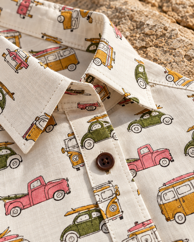 Womens Tuktuk Print Cotton Full Sleeves Shirt