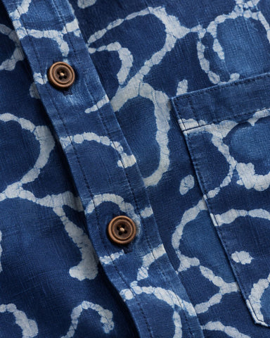 Indigo Half Sleeve Shirt for Men