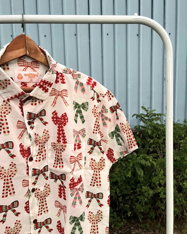 Holiday themed Christmas shirts for men - White