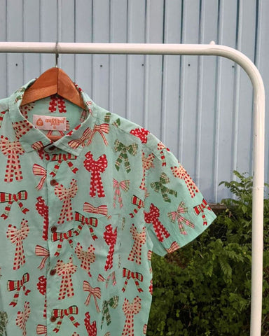 Holiday Christmas Shirt for men - Cyan