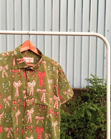 Holiday Christmas Shirt for men - Olive