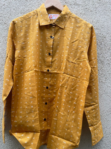 Kannada Alphabet Full Sleeves Classic Shirt for Women