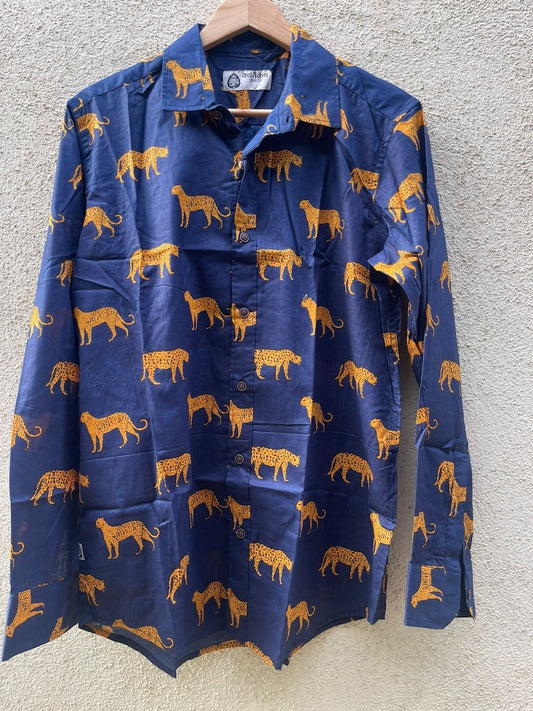 Jungle Print Full Sleeve Shirt for Men