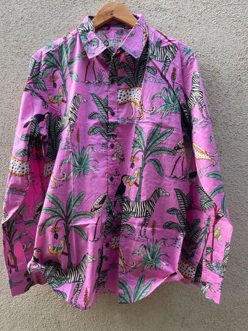 Jungle Print Full Sleeve Shirt for Women