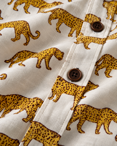 Jungle Print Full Sleeve Shirt for Women