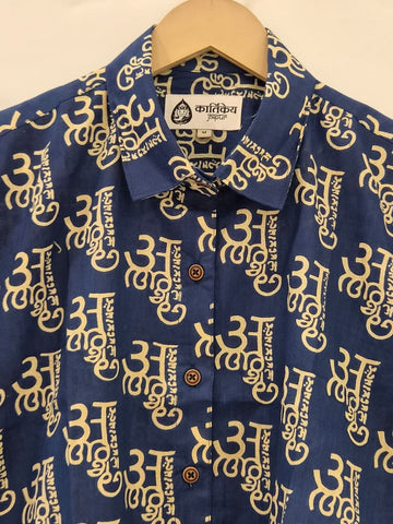 अक्षरमाला Cotton Half Sleeve Shirt for Women
