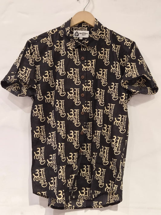 अक्षरमाला Cotton Half Sleeve Shirt for Women