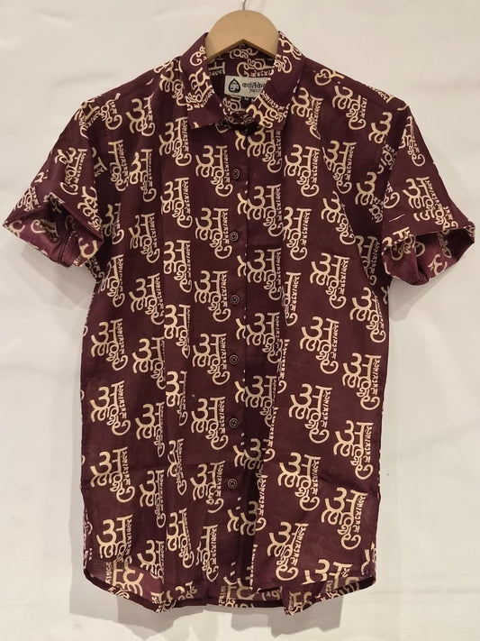 अक्षरमाला Cotton Half Sleeve Shirt for Women