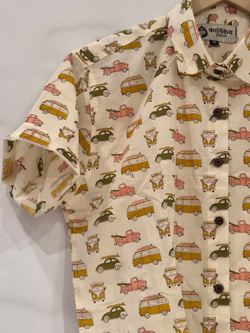 Tuk -Tuk Classic Cotton Half Sleeves Shirts For Women