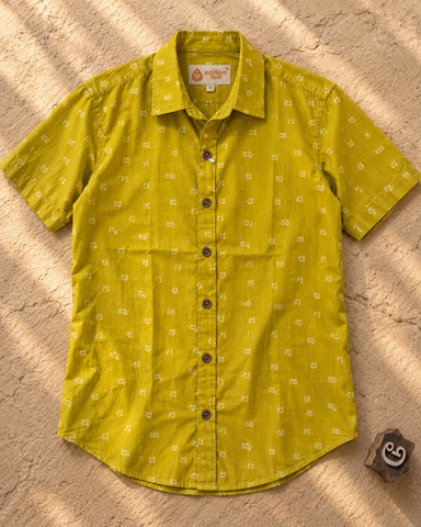 Classic Kannada Alphabet Half Sleeve Shirt for Women