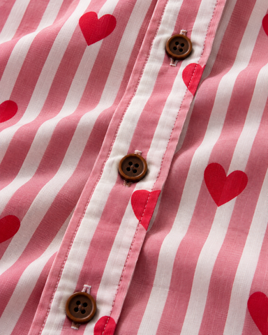 Women Conversational Striped Cotton Causal Shirt
