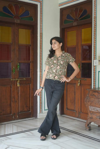 Handmade Plus Size Cotton Shirt For Women