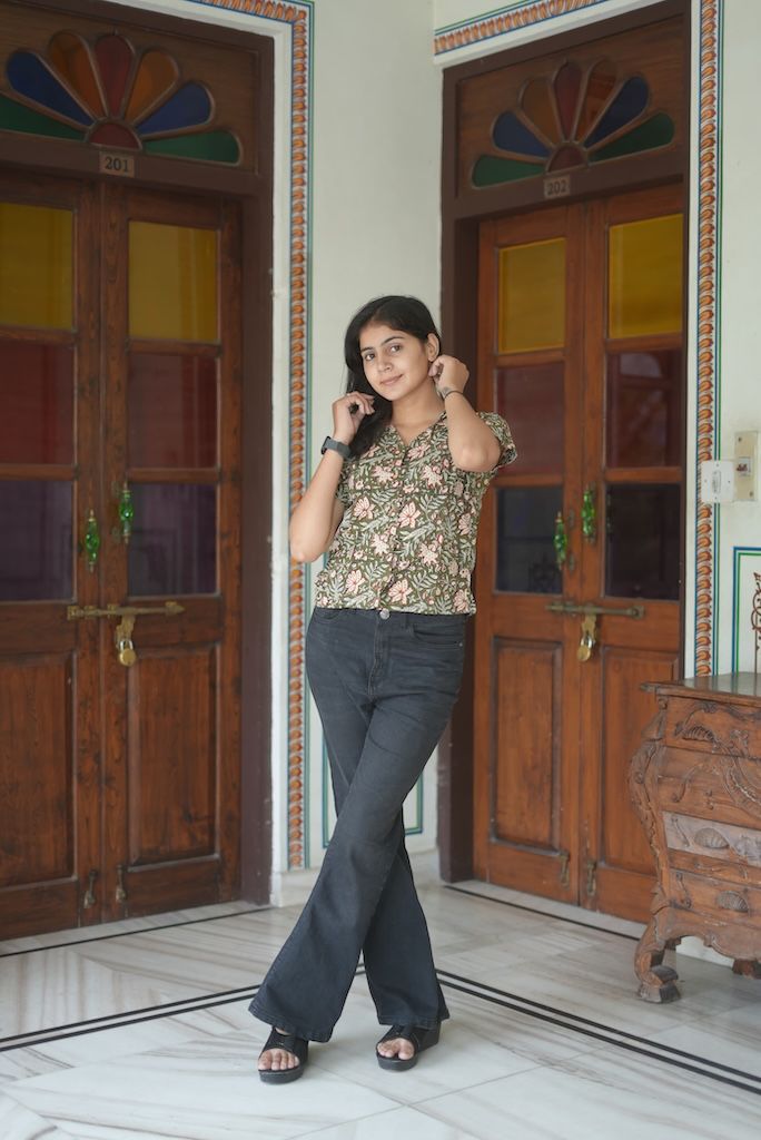 Handmade Plus Size Cotton Shirt For Women