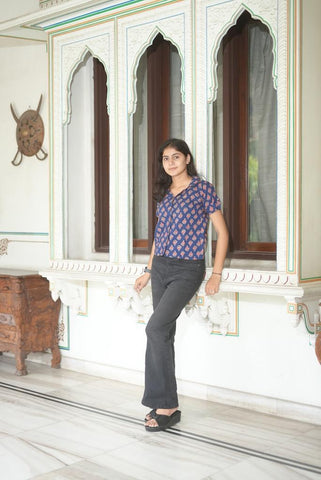Batik Print Plus Size Cotton Shirt For Women