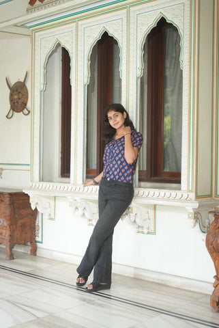 Batik Print Plus Size Cotton Shirt For Women