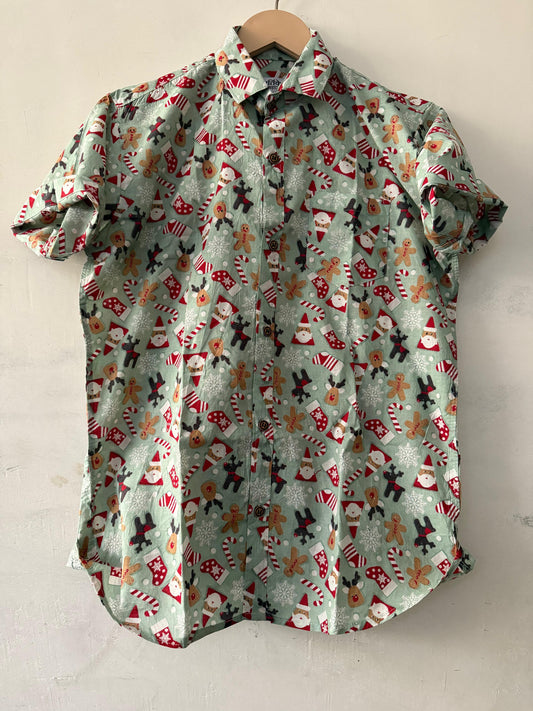 Quirky Print Cotton Classy Shirt For Boys