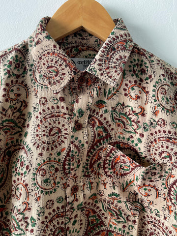 Premium Kalamkari Vintage Shirt for kids