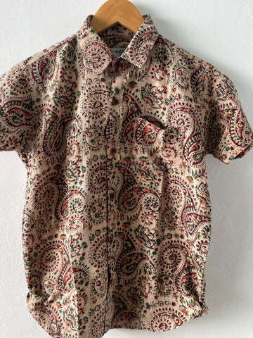 Premium Kalamkari Vintage Shirt for kids