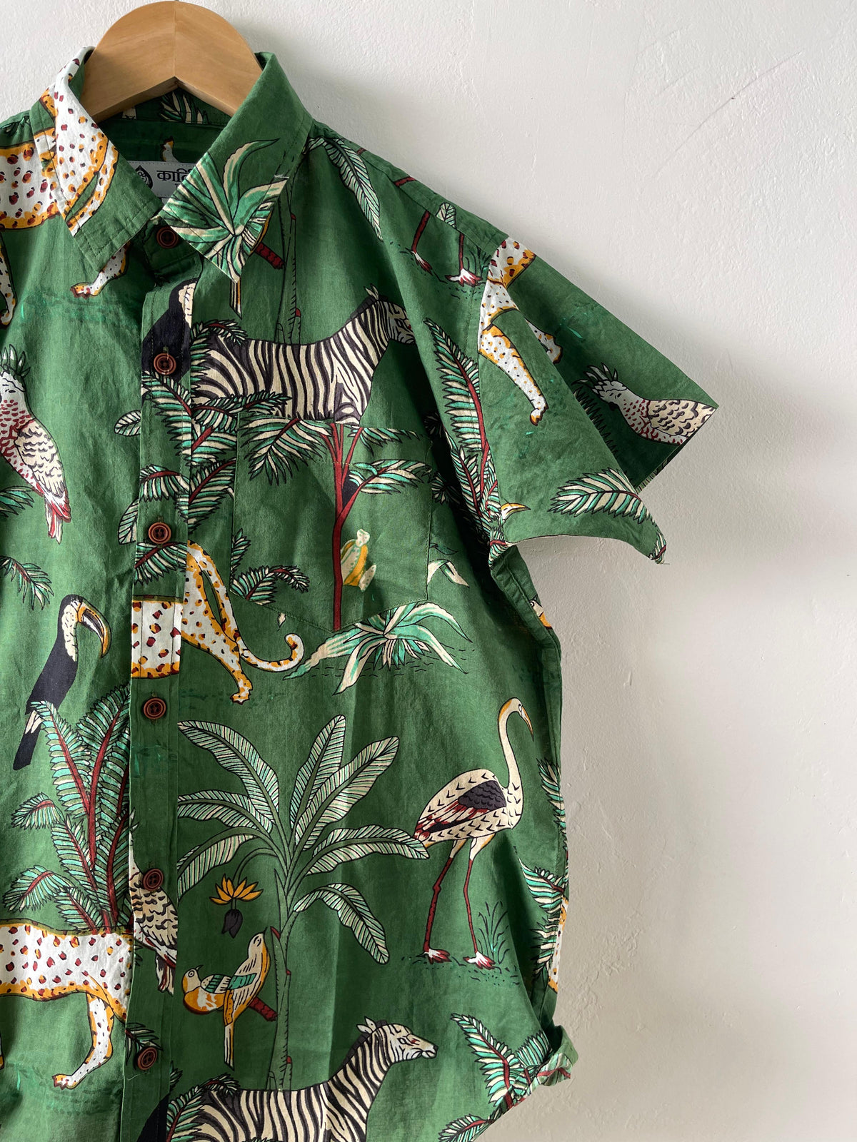 Jungle Print Cotton Kids Shirt - Summer Style