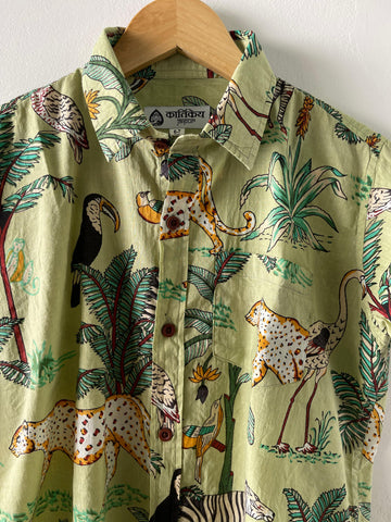 Jungle Book Print Kids Vintage Cotton Shirt