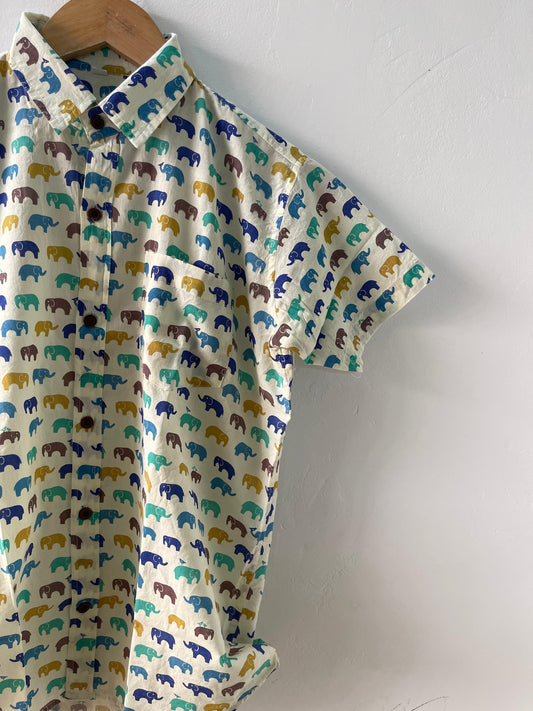 Stylish Kids Elephant Print Shirt