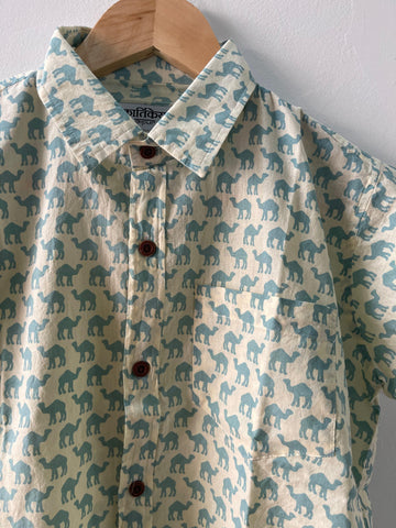 Kids Traditional Camel Print Stylish Comfort Shirt