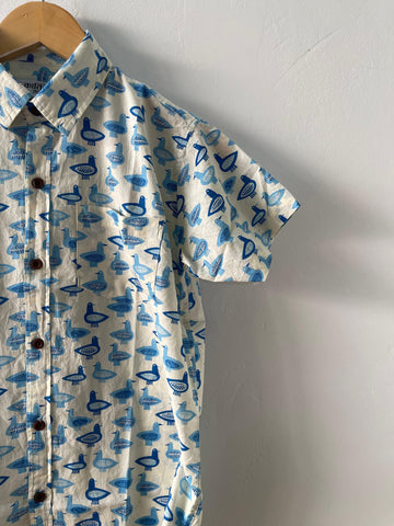 Hand Block Printed Cotton Kids Shirt