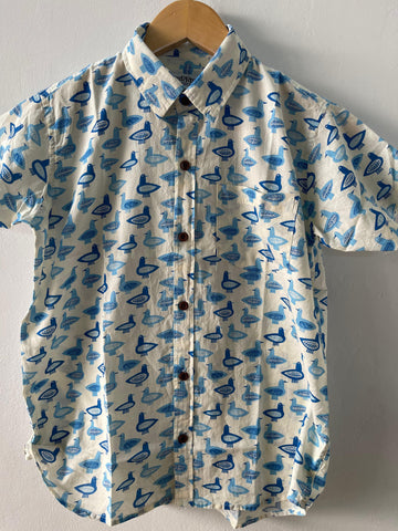 Hand Block Printed Cotton Kids Shirt