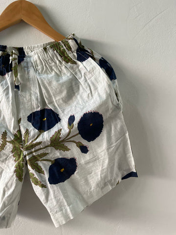 Floral Print Men's Cotton Shorts