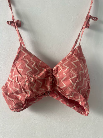 Cotton Padded Lace Bralette