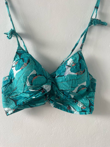 Cotton Padded Lace Bralette