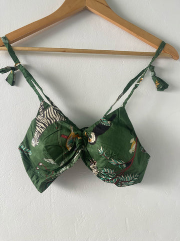 Cotton Padded Lace Bralette