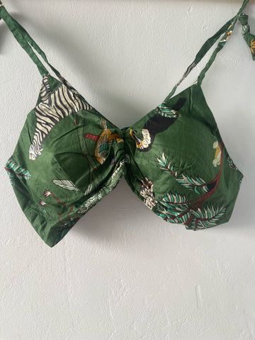 Cotton Padded Lace Bralette