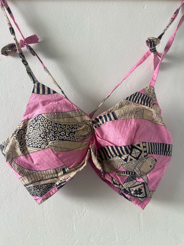 Cotton Padded Lace Bralette
