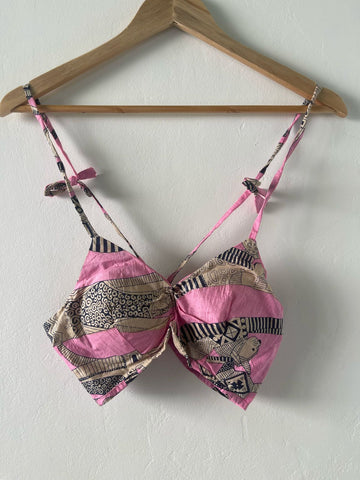 Cotton Padded Lace Bralette