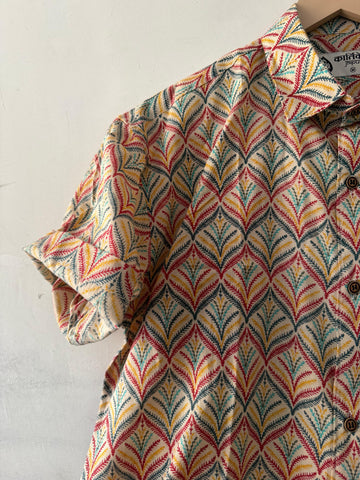 Kalamkari Print Shirt Cotton Shirt - Kartikeya Jaipur