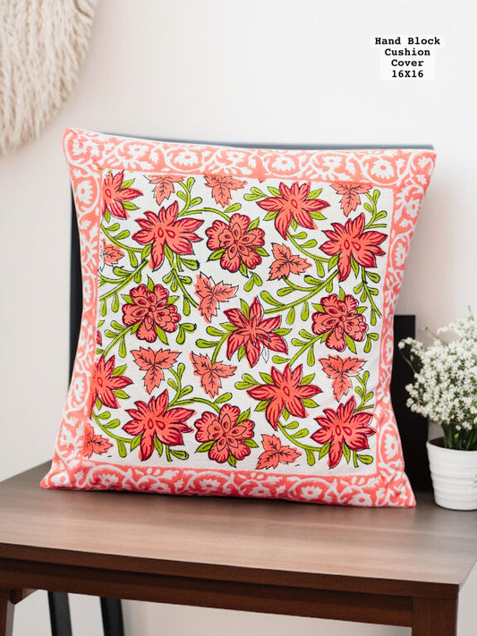 Hand Block Printed 100% Pure Cotton Cushion Covers