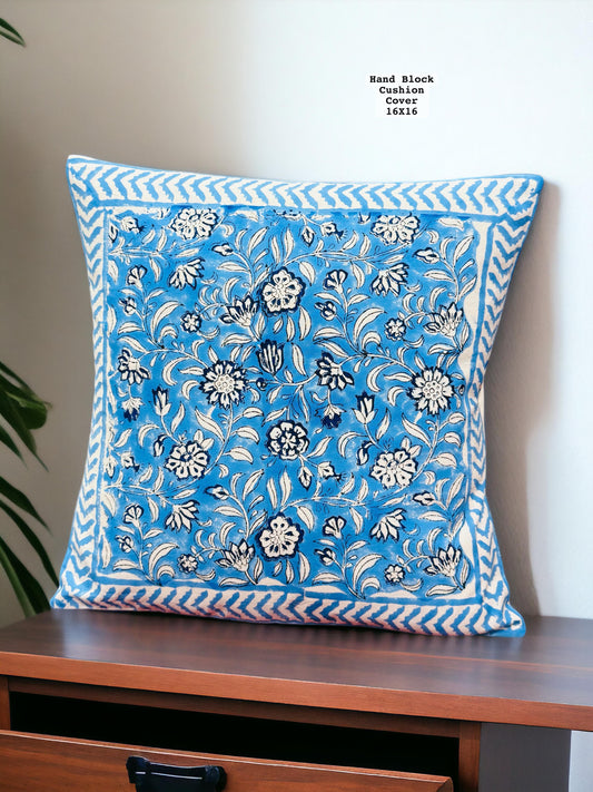 Hand Block Printed 100% Pure Cotton Cushion Covers