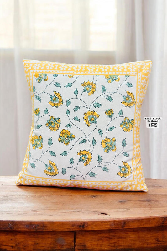Hand Block Printed 100% Pure Cotton Cushion Covers