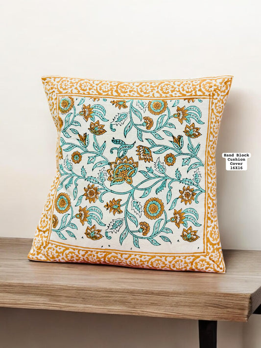 Hand Block Printed 100% Pure Cotton Cushion Covers