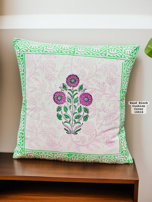 Hand Block Printed 100% Pure Cotton Cushion Covers