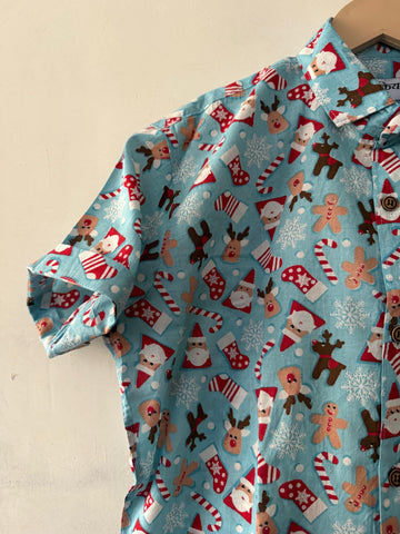 Quirky Print Cotton Classy Shirt For Boys