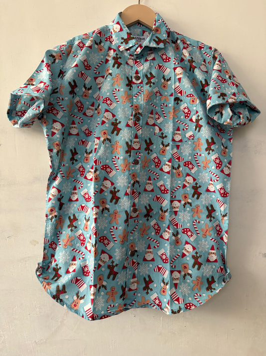 Quirky Print Cotton Classy Shirt For Boys