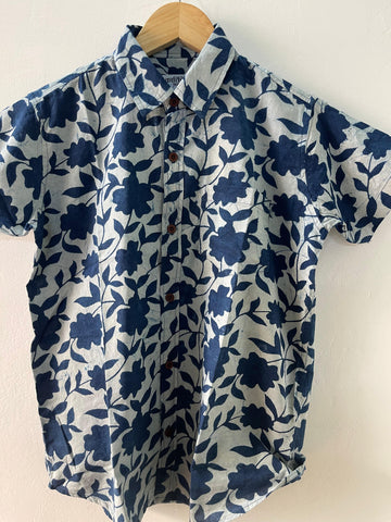 Vibrant Indigo Blue Kids Shirt