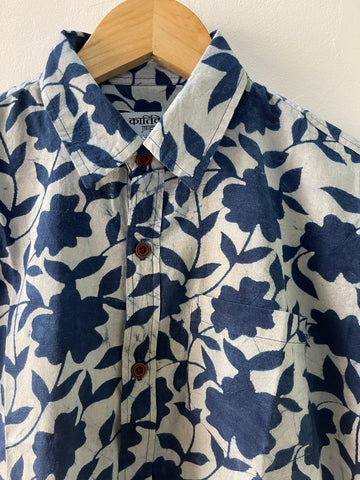 Vibrant Indigo Blue Kids Shirt